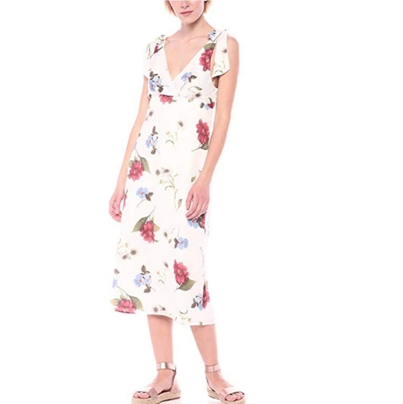 🪷Show Me your MuMu Sleeveless Floral Midi Dress - Picture 3 of 4